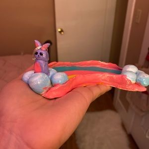 Jewelry Holder varnished clay